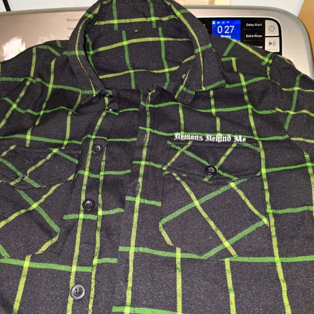 Demons behind me flannel shirt